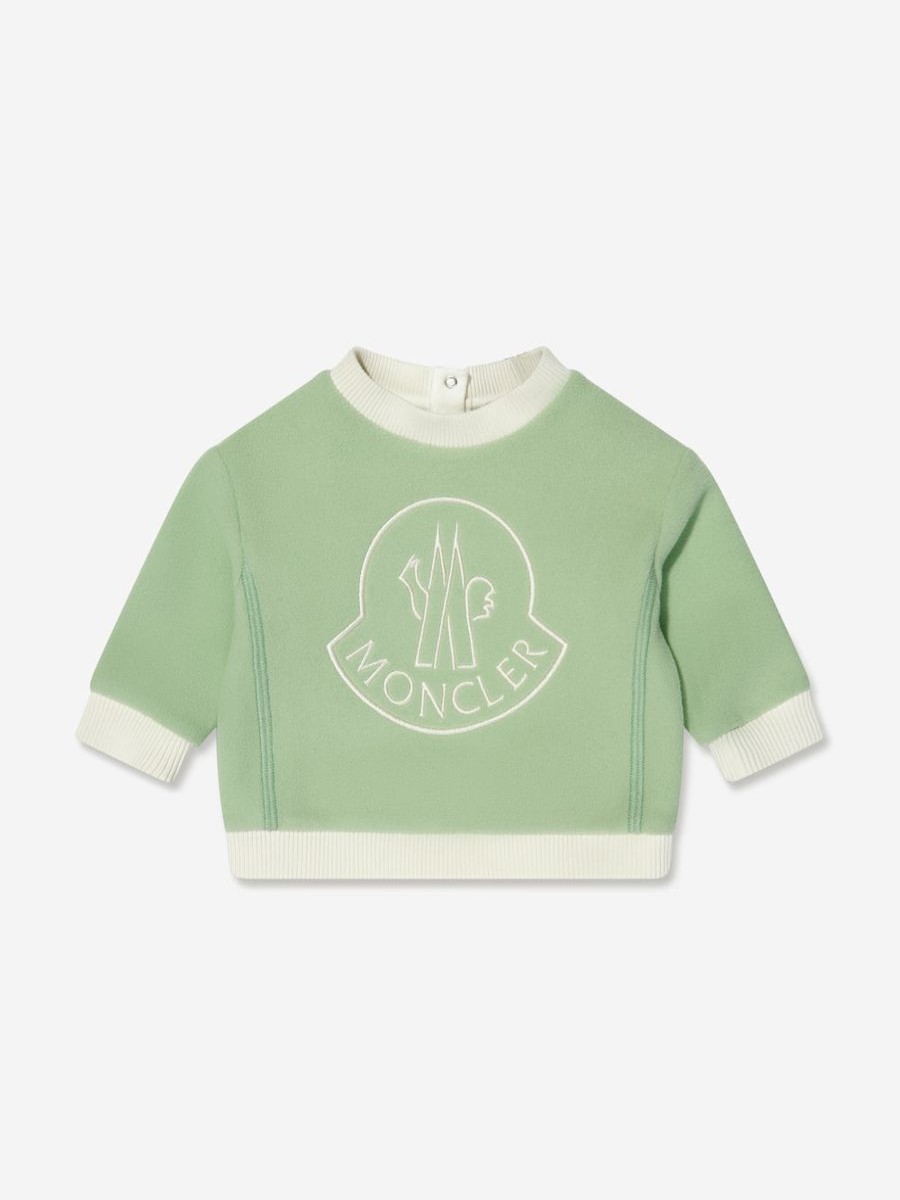 Baby Moncler Enfant Sweatshirts & Hoodies | Baby Girls Logo Sweatshirt In Green