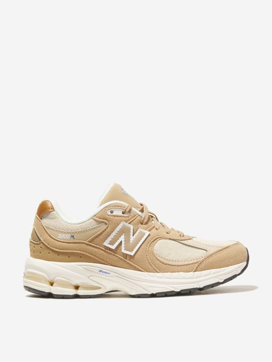 Girls New Balance Sneakers | Kids 2002 Lace Up Logo Trainers In Beige