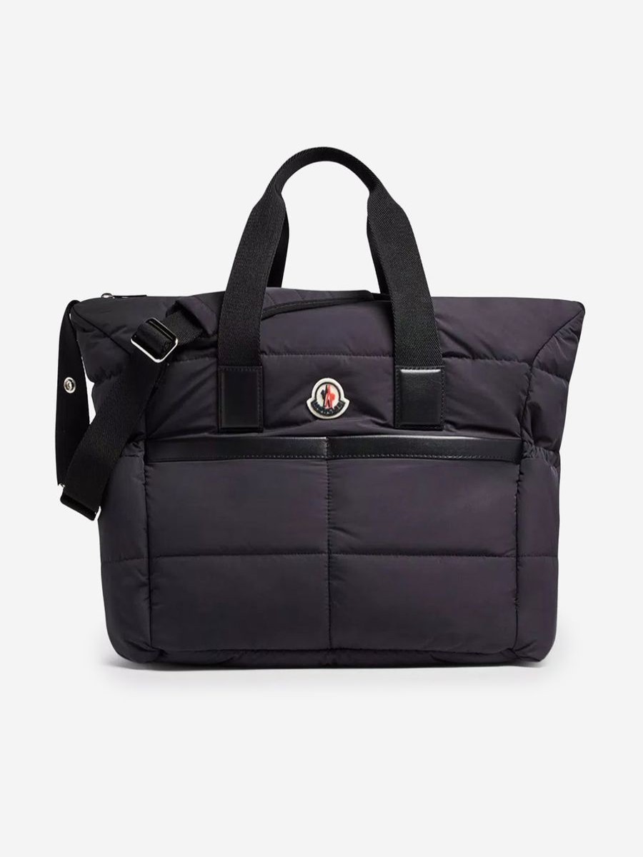 Baby Moncler Enfant Changing Bags | Baby Padded Changing Bag In Black (42Cm)