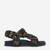 Girls Fendi Kids Sneakers | Fendi Kids - Girls Ff Logo Sandals In Brown | Childsplay Clothing