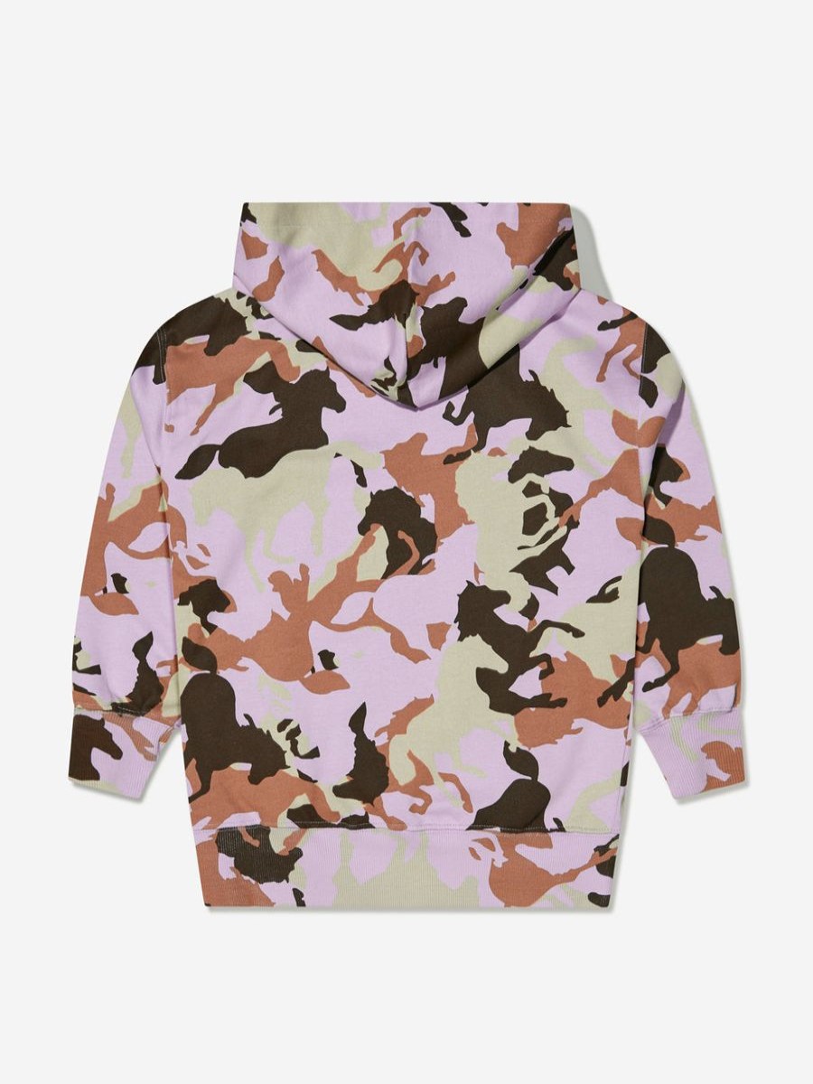 Girls Molo Sweatshirts & Hoodies | Molo - Girls Organic Cotton Horse Camo Hoodie | Childsplay Clothing