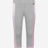 Girls Simonetta Trousers | Grey & Pink Jersey Bottoms