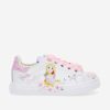 Girls Monnalisa Sneakers | Girls Princess Trainers In White