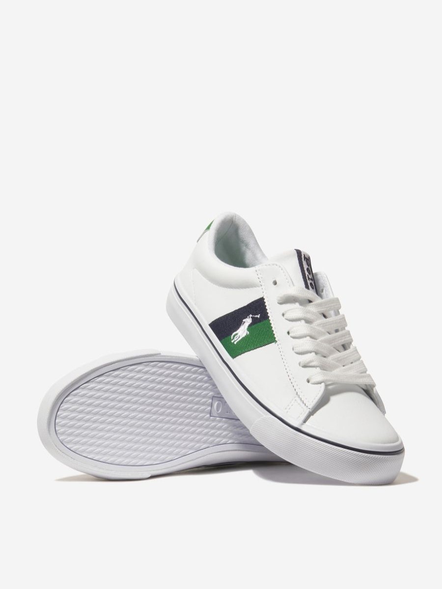 Teen Ralph Lauren Kids Footwear | Boys Westcott Ii Trainers In White