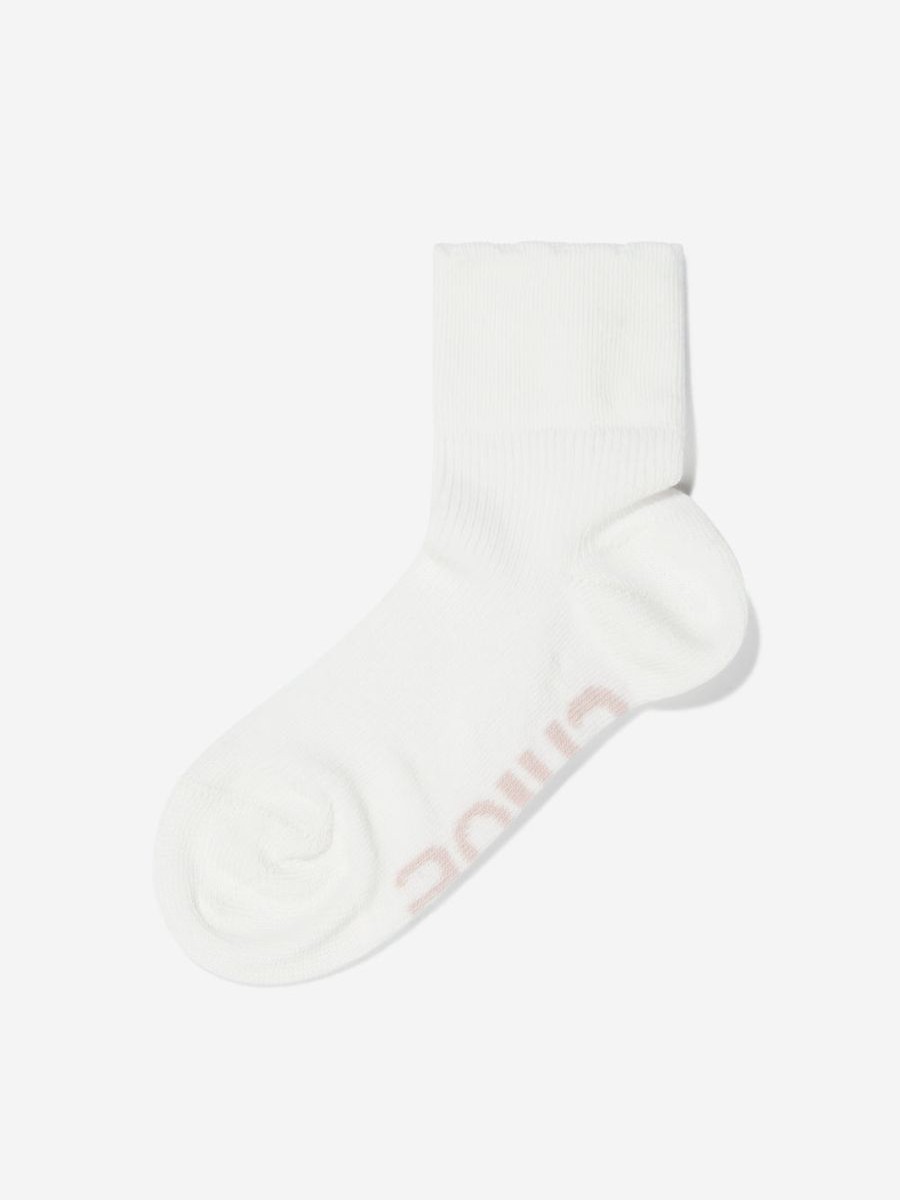 Girls Chloé Socks & Tights | Girls Logo Ankle Socks In Ivory