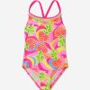 Teen Billieblush Swimwear | Girls Hearts Swimming Costume In Multicolour