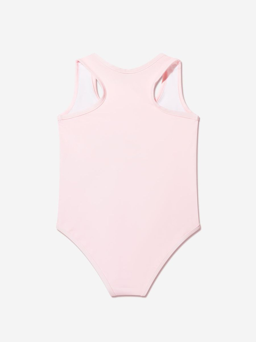 Girls Moschino Kids Swimwear | Girls Teddy Logo Swimming Costume In Pink