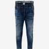 Girls Monnalisa Jeans | Monnalisa Girls Denim Rose Jeans