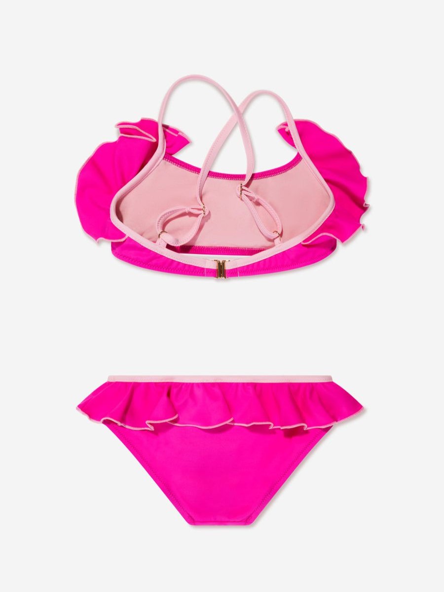 Girls Versace Swimwear | Girls Logo Bikini In Pink