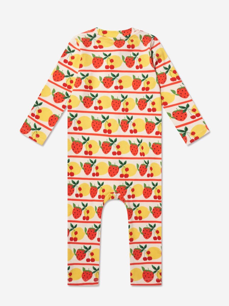 Baby Mini Rodini Babygrows & Rompers | Baby Fruits Jumpsuit In Multicolour