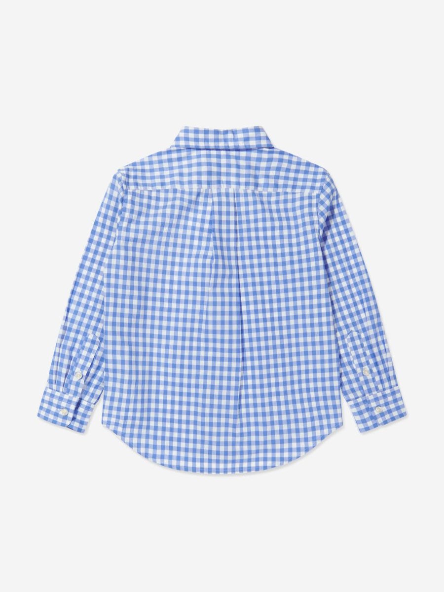 Teen Ralph Lauren Kids Shirts | Boys Gingham Shirt In Blue