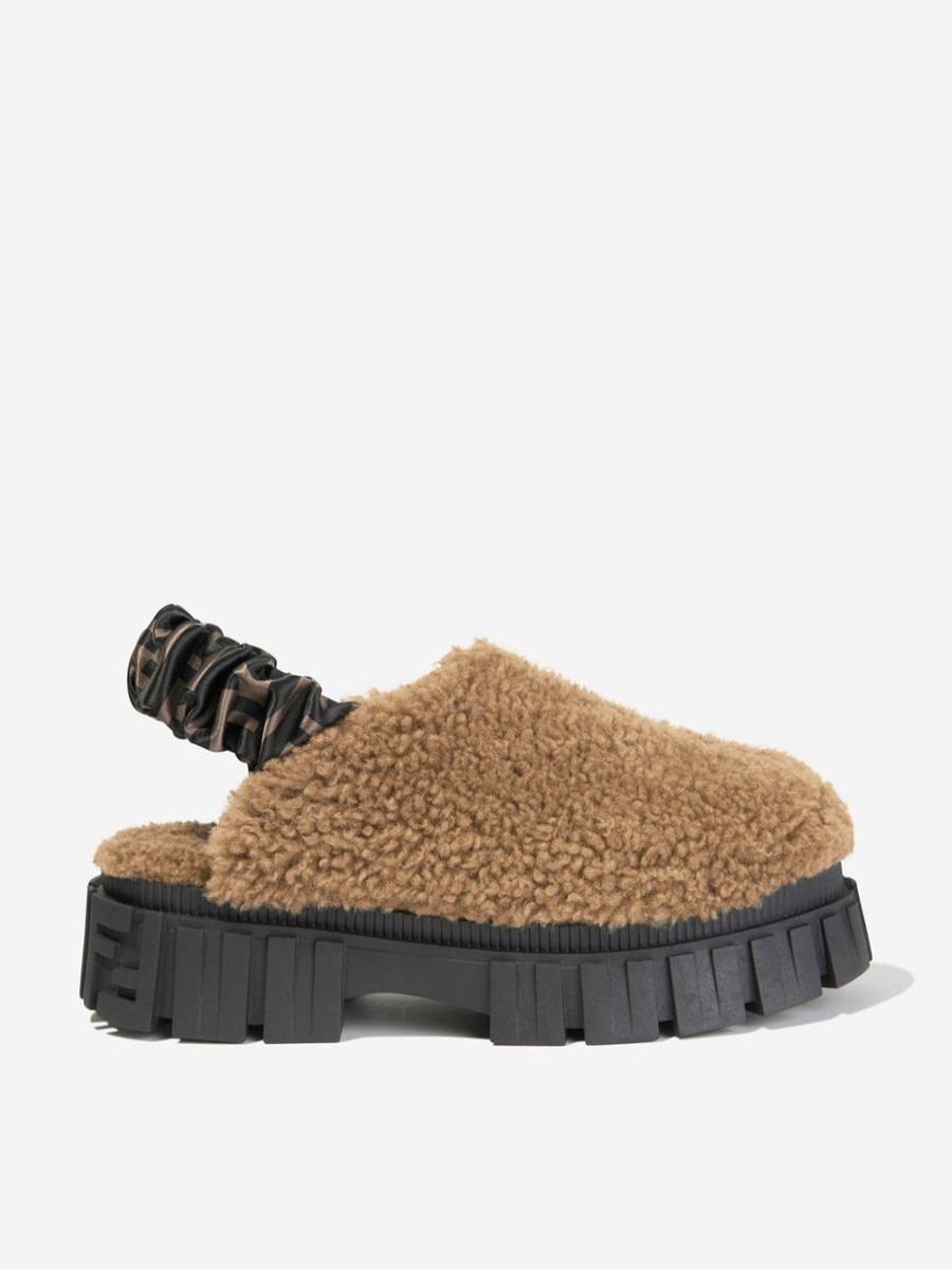 Teen Fendi Kids Footwear | Fendi Kids - Girls Sabot Sneaker Clogs | Childsplay Clothing