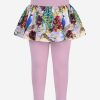 Girls Molo Trousers | Baby Girls Oriental Peacock Leggings