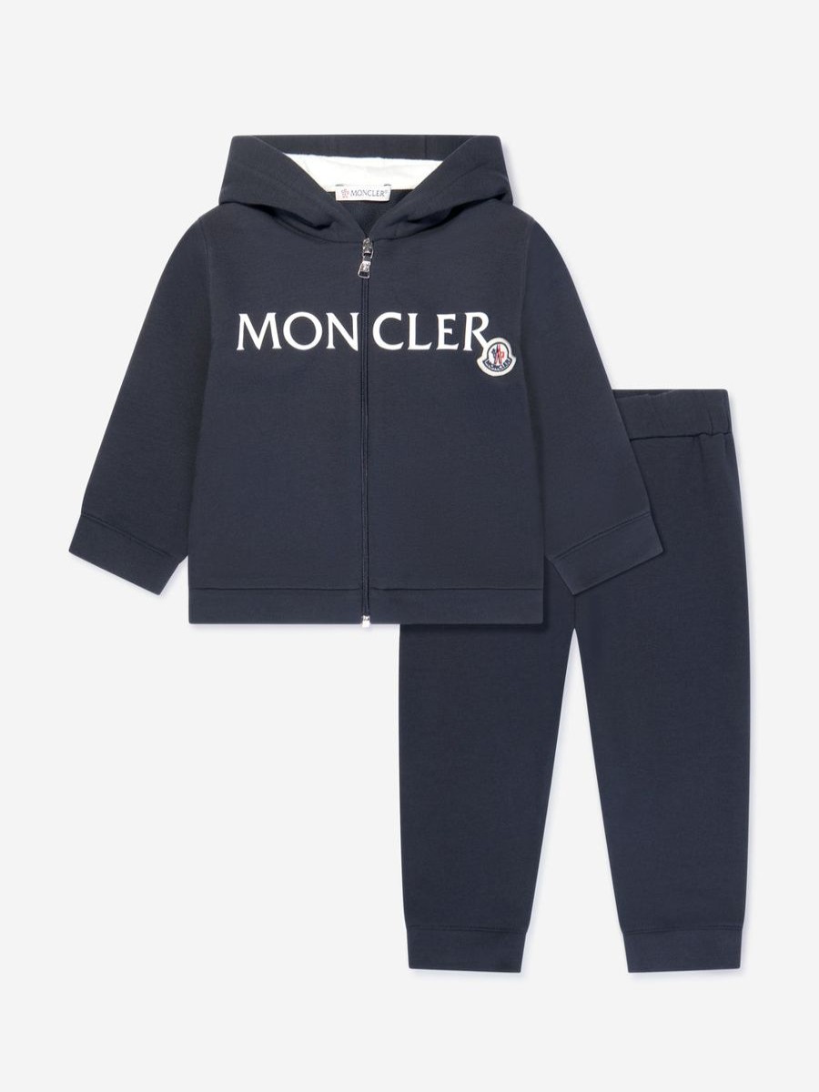 Baby Moncler Enfant Tracksuits | Baby Logo Tracksuit In Navy