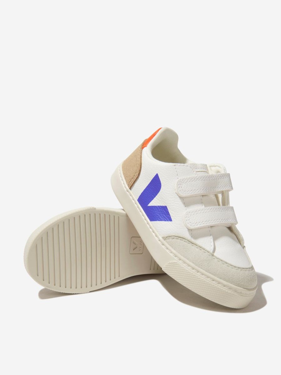 Teen Veja Footwear | Kids Chromefree Leather V-12 Trainers