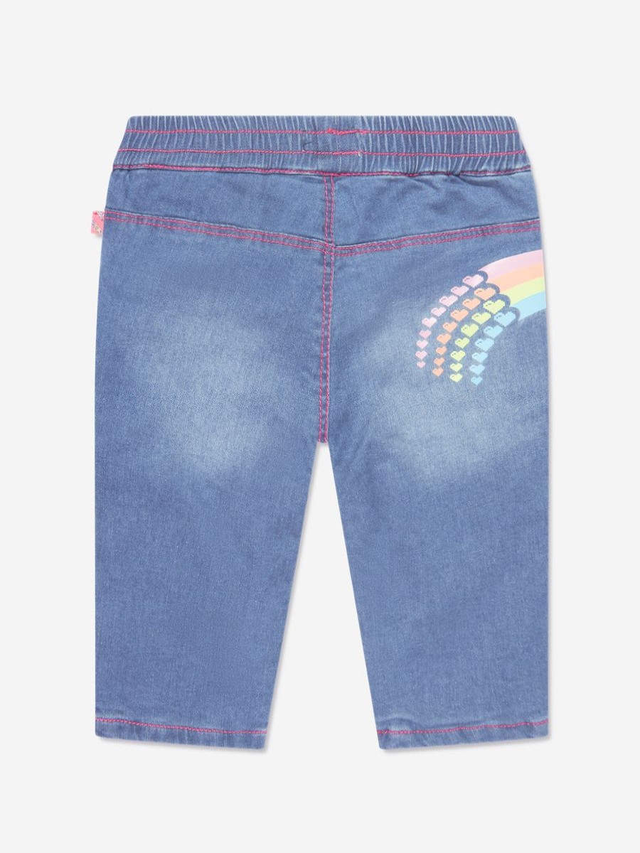 Girls Billieblush Jeans | Baby Girls Pull On Jeans In Blue