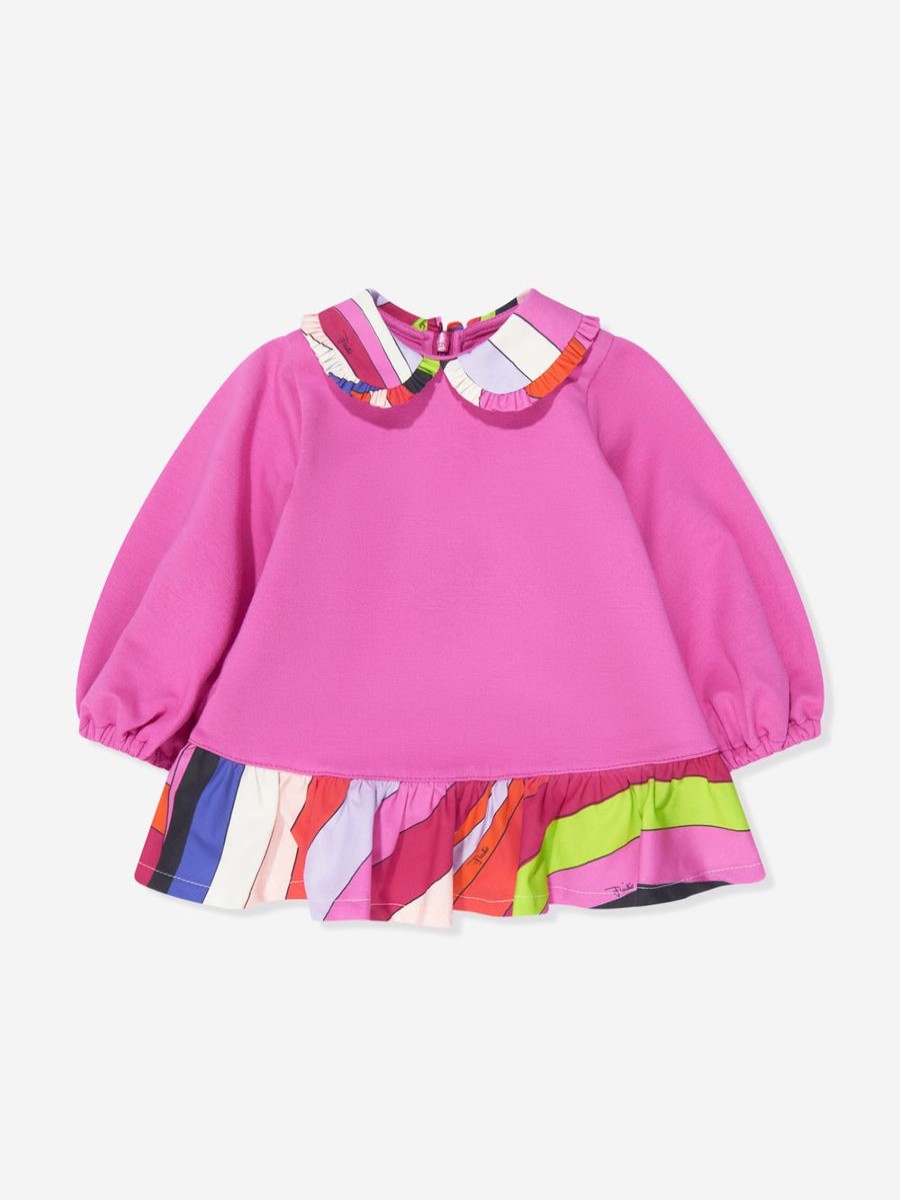 Baby Emilio Pucci Dresses | Baby Girls Dress With Knickers In Pink