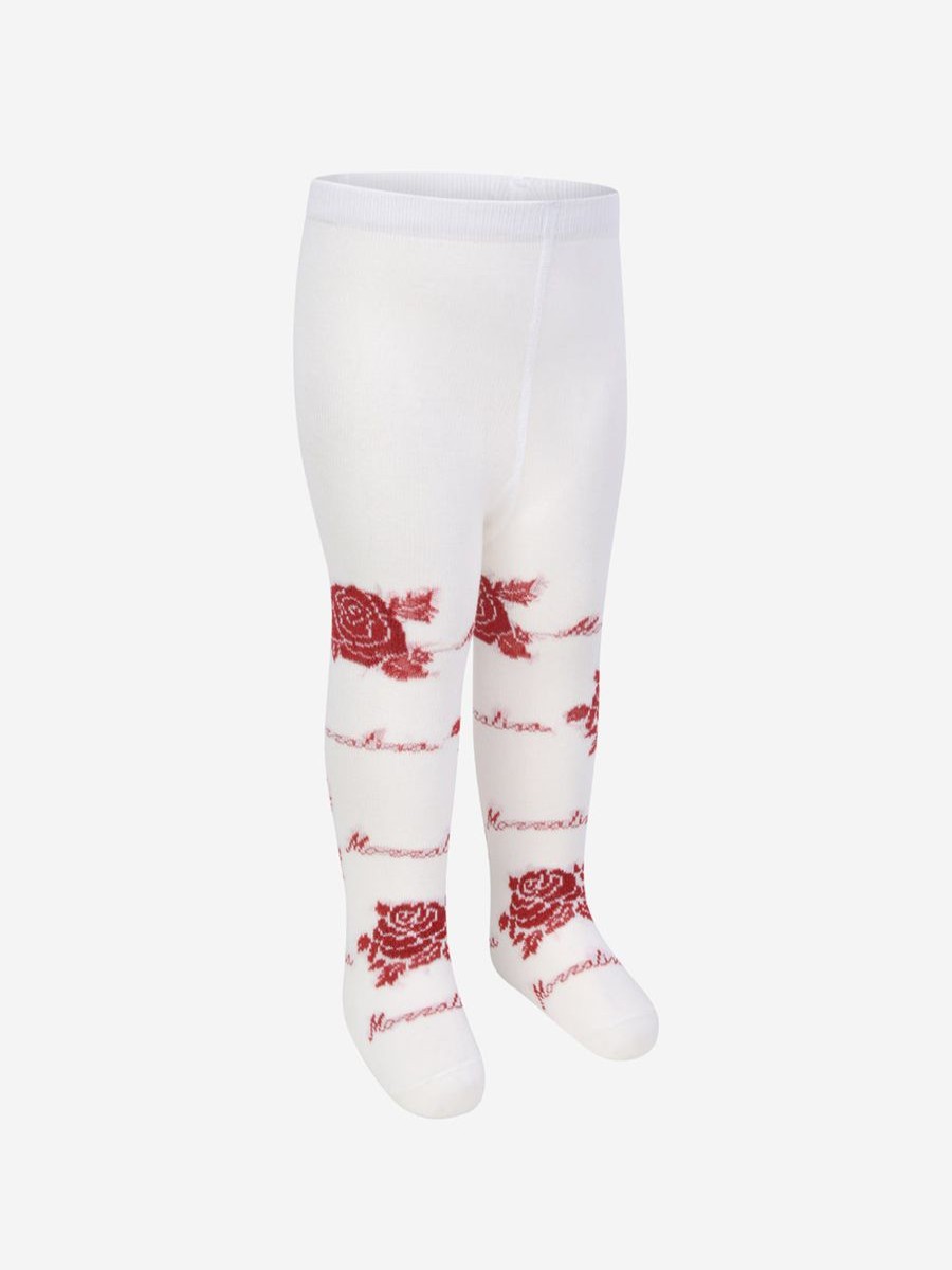 Girls Monnalisa Socks & Tights | Baby Girls & Red Rose Tights