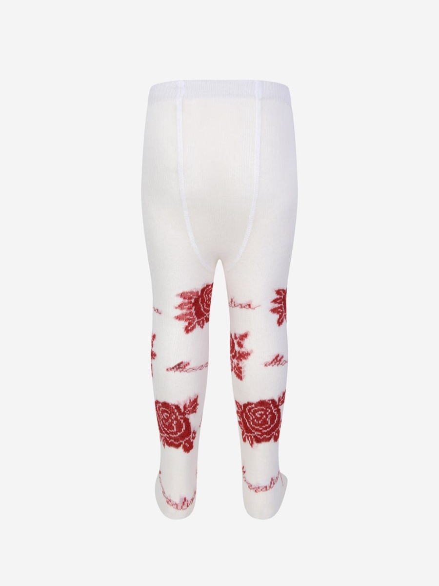 Girls Monnalisa Socks & Tights | Baby Girls & Red Rose Tights