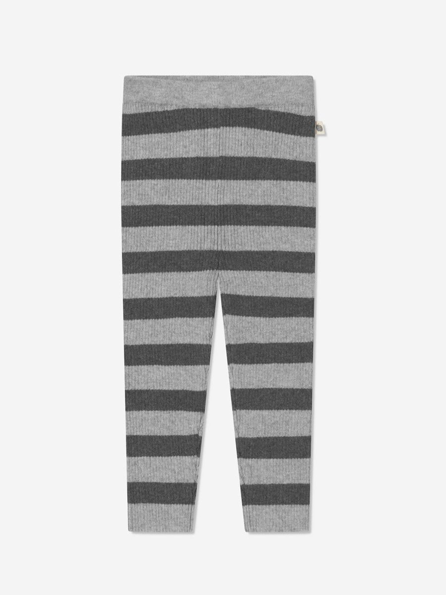 Girls The Bonnie Mob Leggings | Baby Cashmere Knit Leggings In Grey