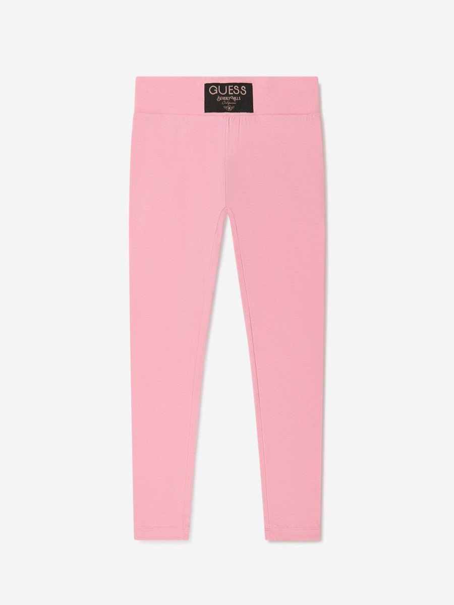 Girls Guess Leggings | Girls Logo Leggings In Pink