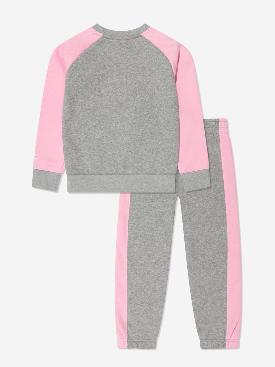 Girls Nike Tracksuits | Girls Oversized Futura Crew Tracksuit In Grey