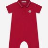 Baby Moncler Enfant Babygrows & Rompers | Baby Boys Polo Romper In Red