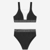 Teen Balmain Swimwear | Girls Logo Bikini In Black