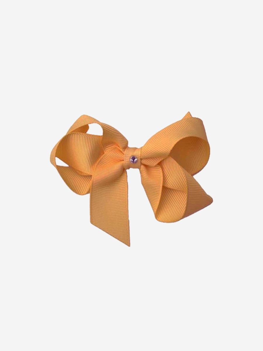 Teen Dotty Daydreams Accessories | Girls Old Gold Bow Hairclip