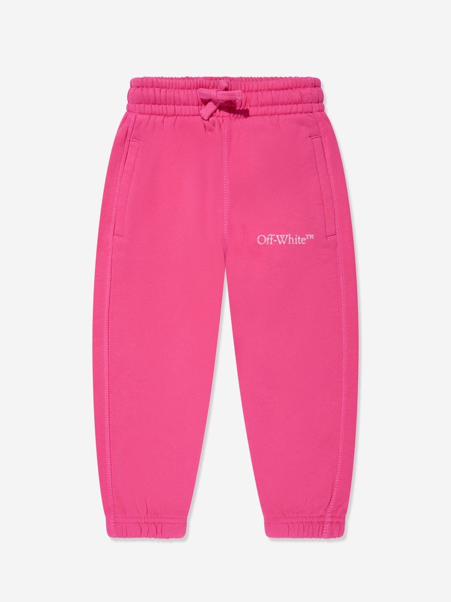 Teen Off-White Shorts | Girls Bookish Bit Logo Joggers In Pink