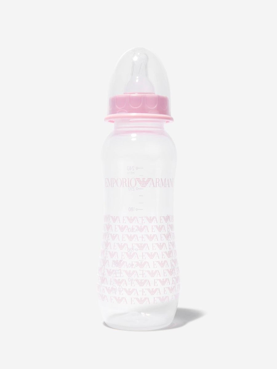 Baby Emporio Armani Bottles, Dummies & Bibs | Baby Girls Logo Print Bottle (Large)