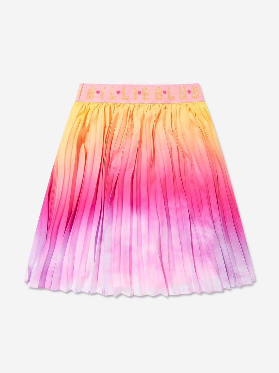 Girls Billieblush Skirts | Girls Pleated Gradient Skirt In Multicolour