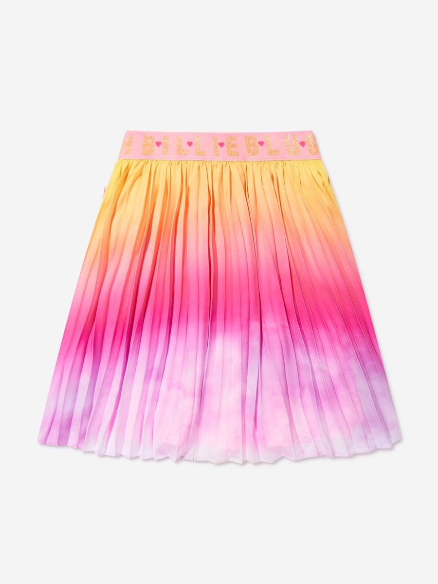 Girls Billieblush Skirts | Girls Pleated Gradient Skirt In Multicolour