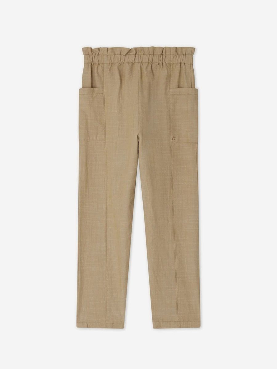 Girls Bonpoint Trousers | Girls Tiche Trousers In Beige