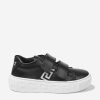 Teen Versace Footwear | Versace - Kids Leather La Greca Trainers | Childsplay Clothing