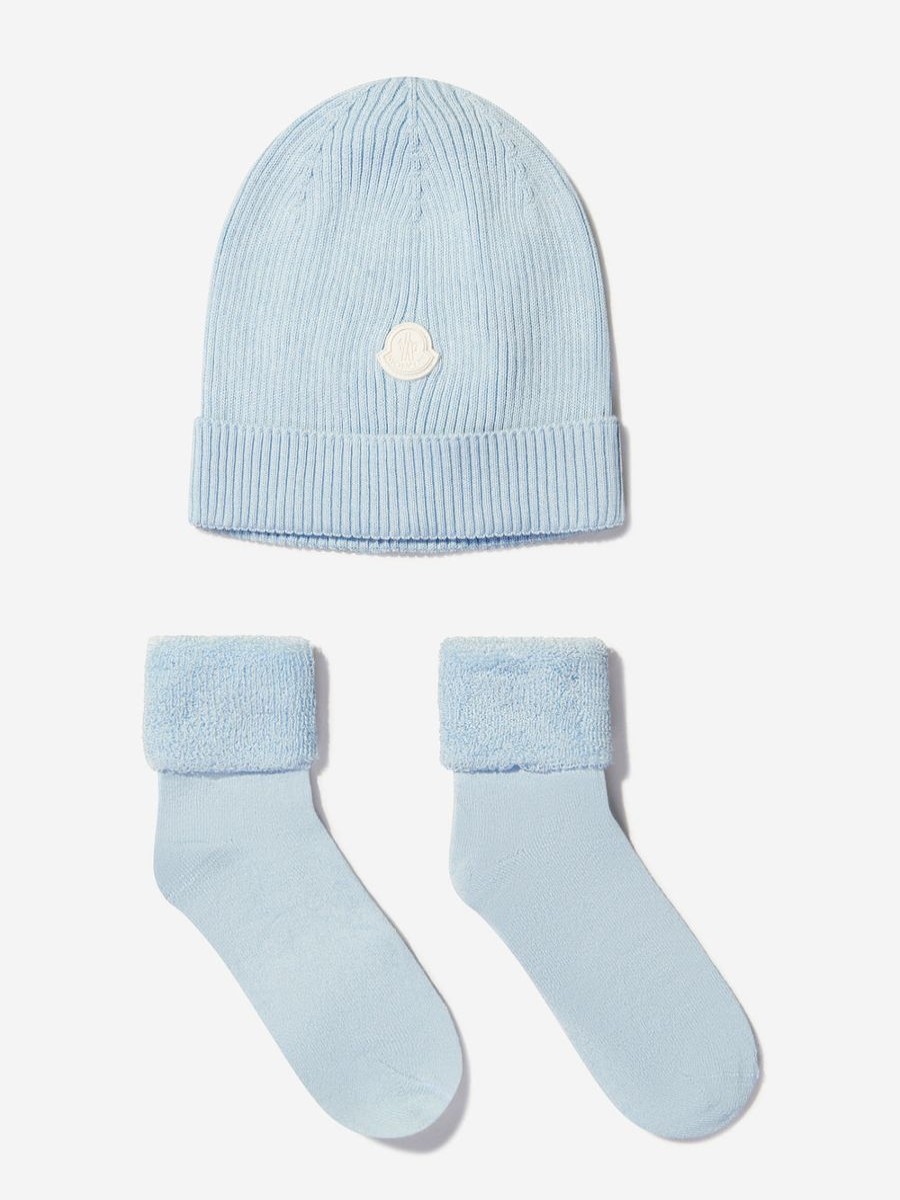 Girls Moncler Enfant Socks & Tights | Baby Unisex Hat And Socks Set