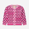 Girls Gucci Kids Jumpers & Cardigans | Baby Girls Knitted Logo Cardigan In Pink