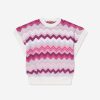 Teen Missoni Sweatshirts & Hoodies | Girls Zigzag Knitted Vest In Pink