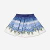 Teen Monnalisa Sweatshirts & Hoodies | Girls Floral Faded Skirt In Blue