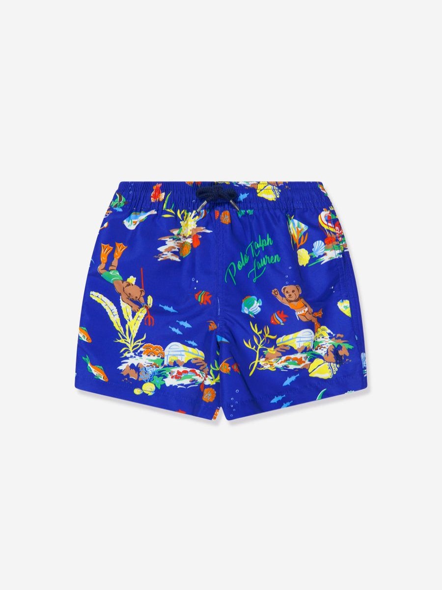 Teen Ralph Lauren Kids Swimwear | Boys Swim Shorts In Blue