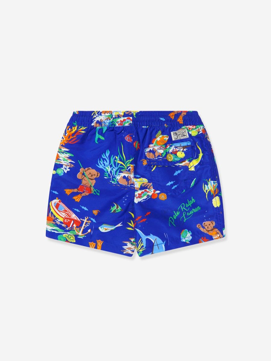 Teen Ralph Lauren Kids Swimwear | Boys Swim Shorts In Blue