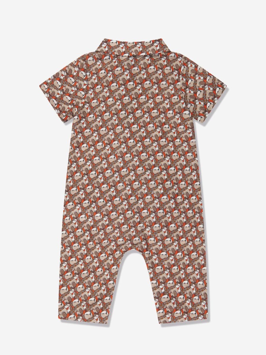 Baby Burberry Kids Babygrows & Rompers | Baby Andreas Romper In Beige