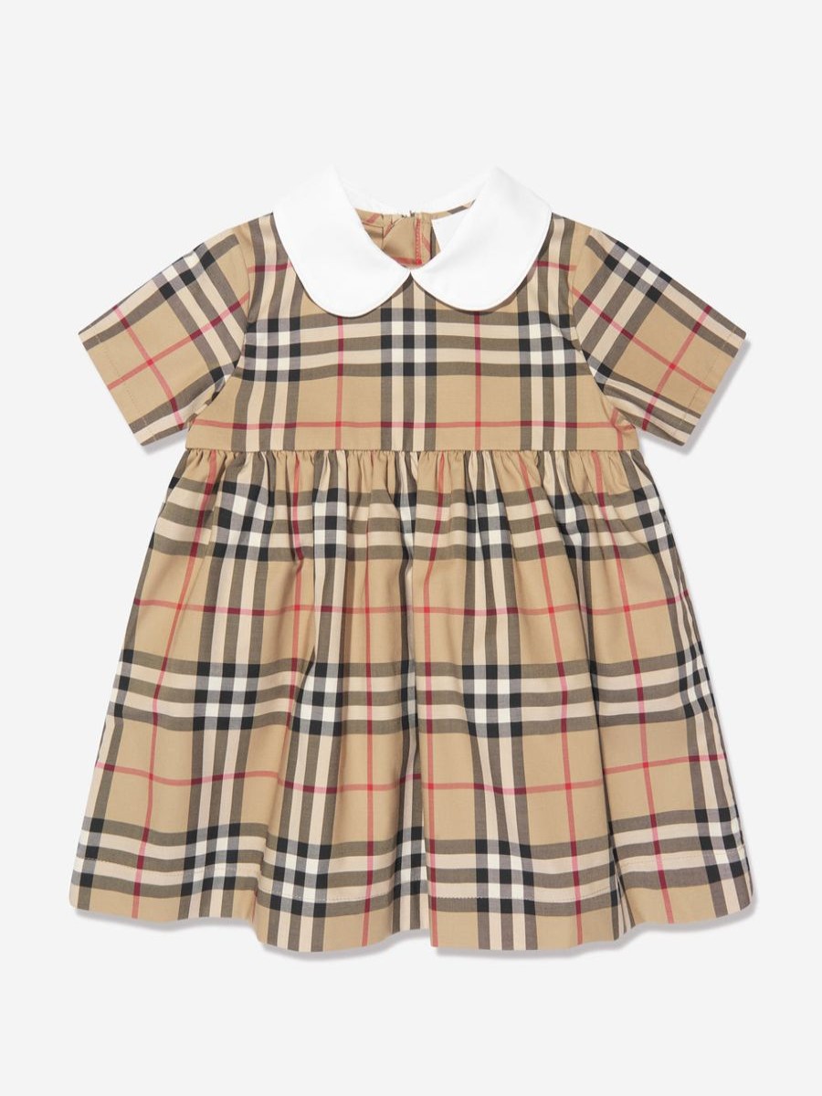 Baby Burberry Kids Dresses | Baby Girls Geraldine Dress In Archive Beige Check