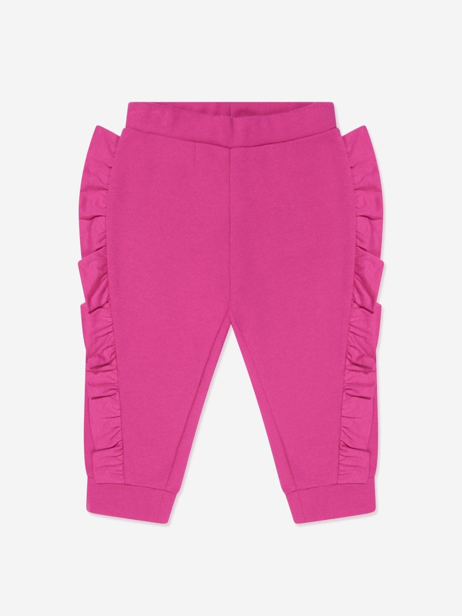 Baby Balmain Sweatpants | Balmain - Baby Girls Ruffle Trim Sweatpants | Childsplay Clothing