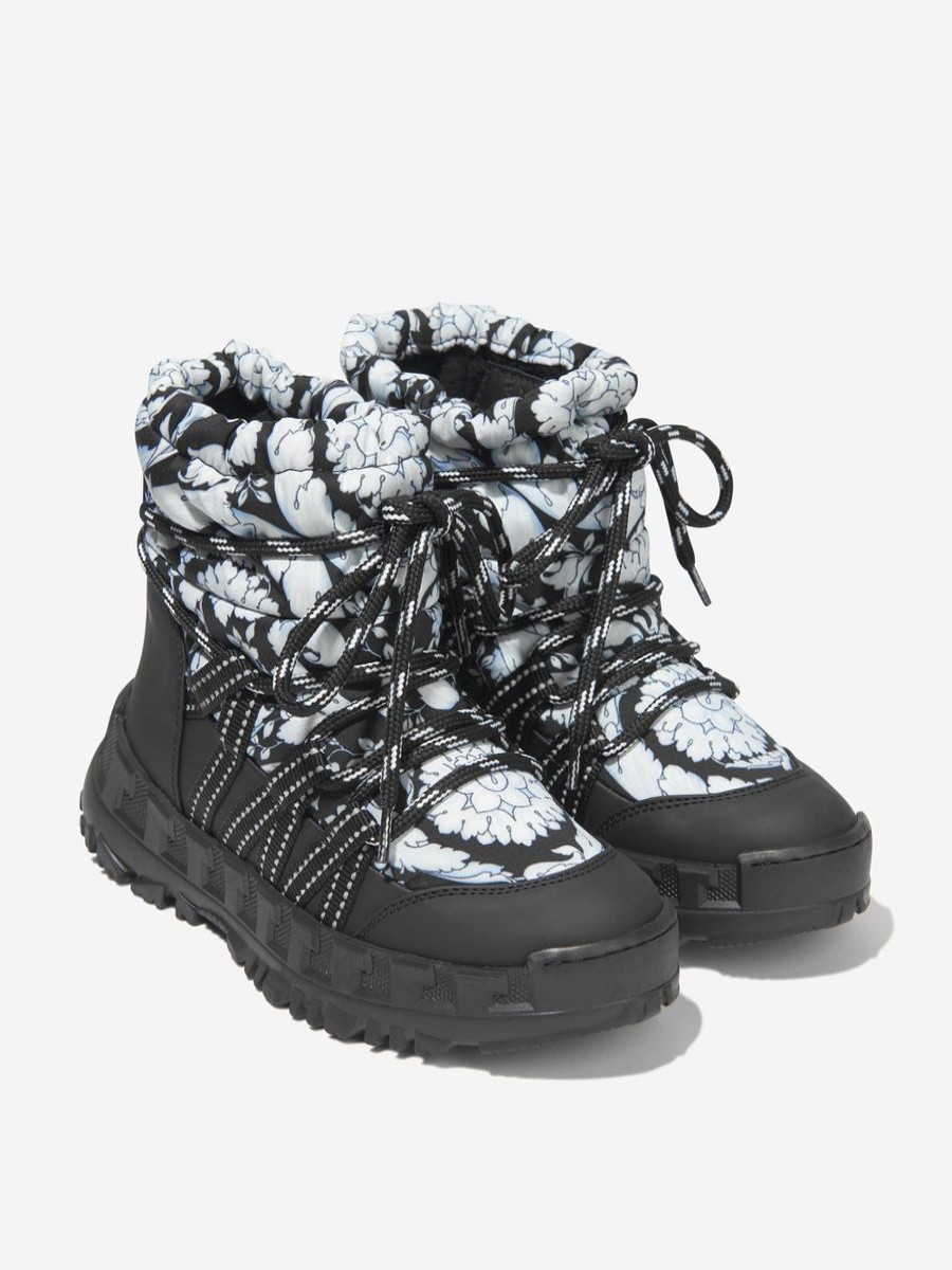 Girls Versace Boots | Versace - Kids Barocco Snow Boots | Childsplay Clothing