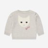 Girls Bonpoint Jumpers & Cardigans | Baby Girls Almire Wool Jumper In Grey