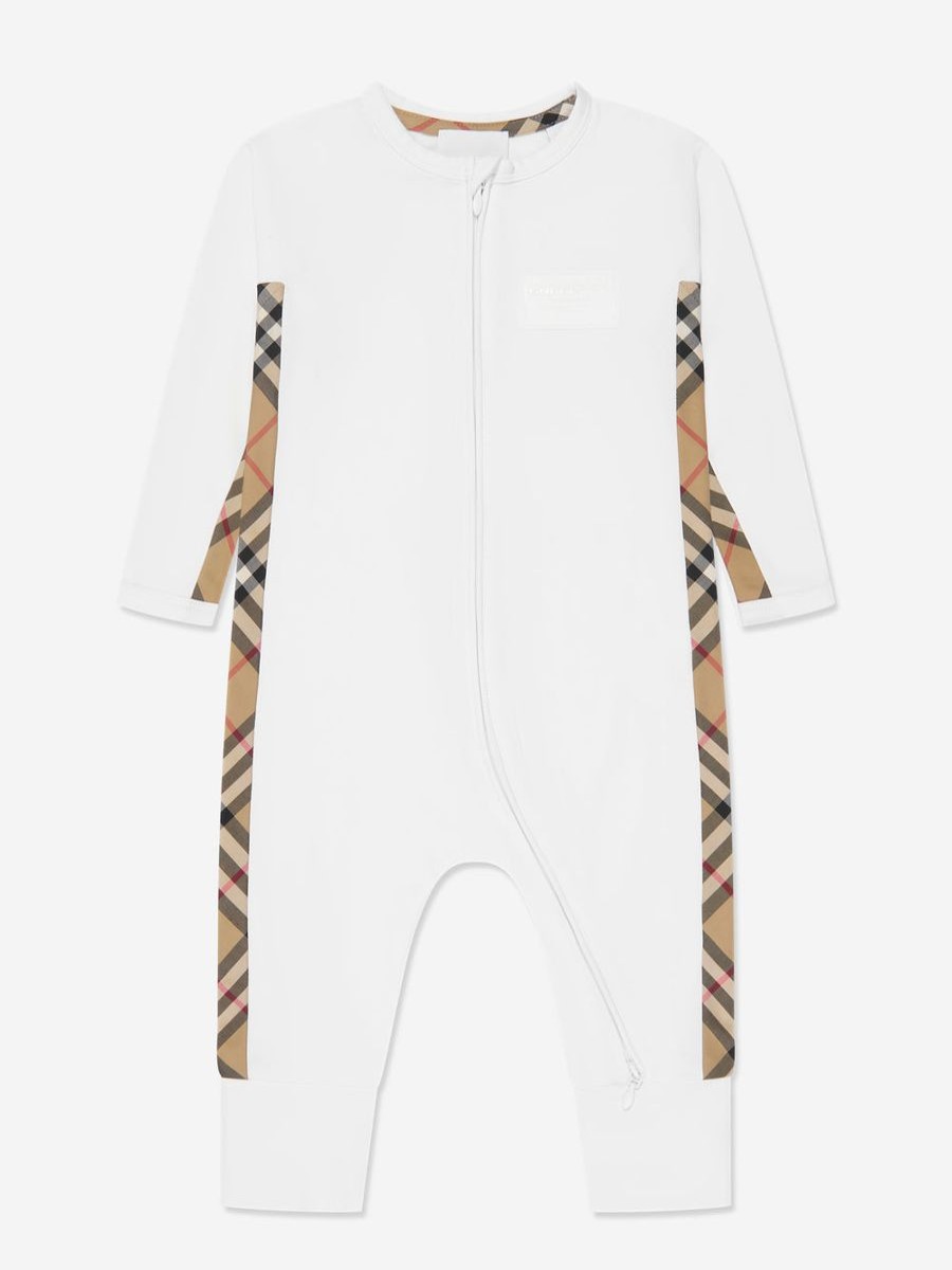 Baby Burberry Kids Babygrows & Rompers | Baby Claude Romper Gift Set In White