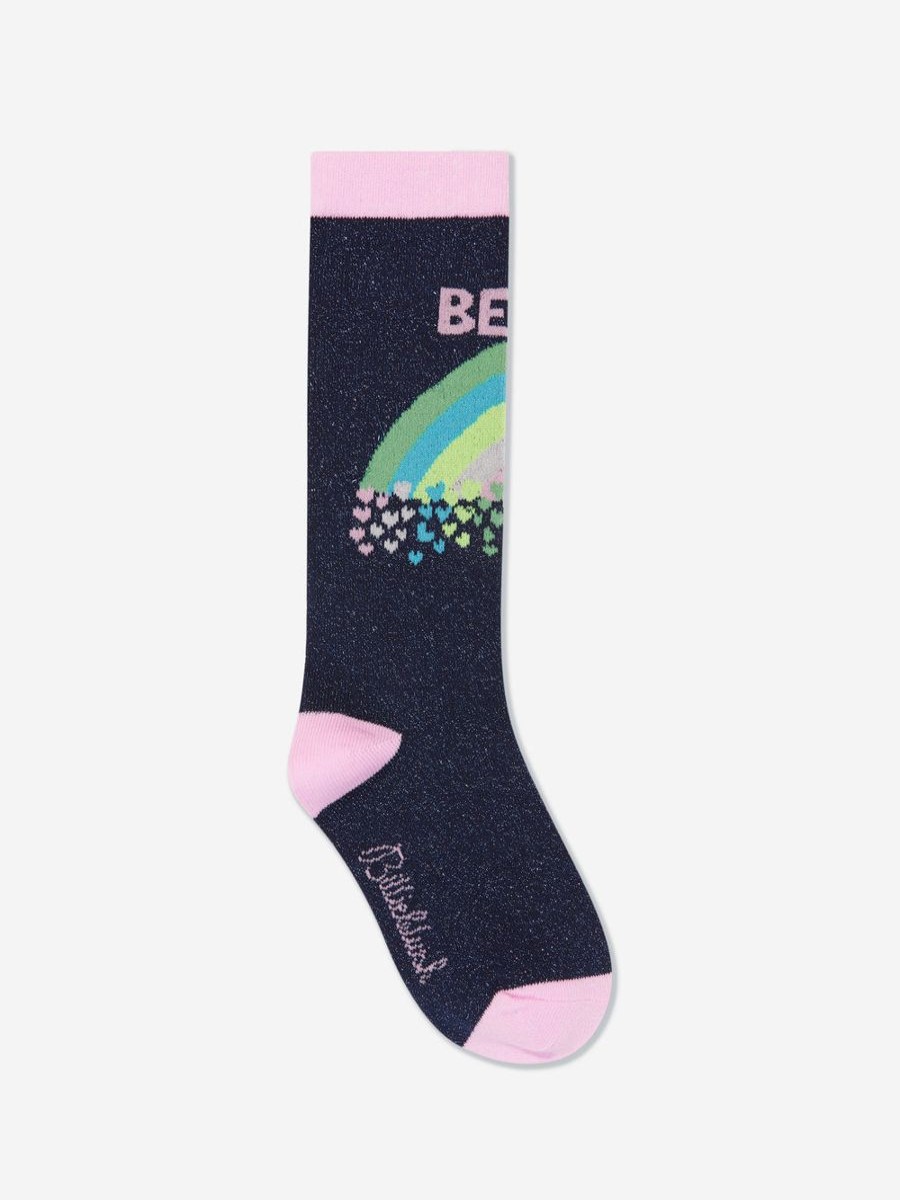 Girls Billieblush Socks & Tights | Girls Best Friend Socks In Navy