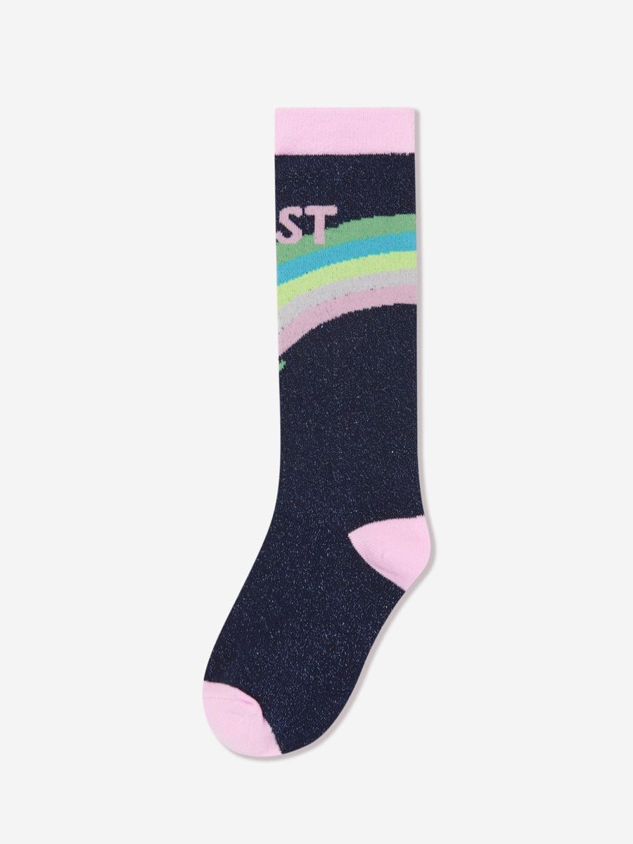 Girls Billieblush Socks & Tights | Girls Best Friend Socks In Navy