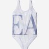 Teen Emporio Armani Swimwear | Girls Logo Print Swimsuit